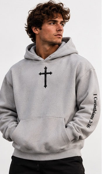 Temple Forged “God’s Temple” Snow Wash Oversized Hoodie