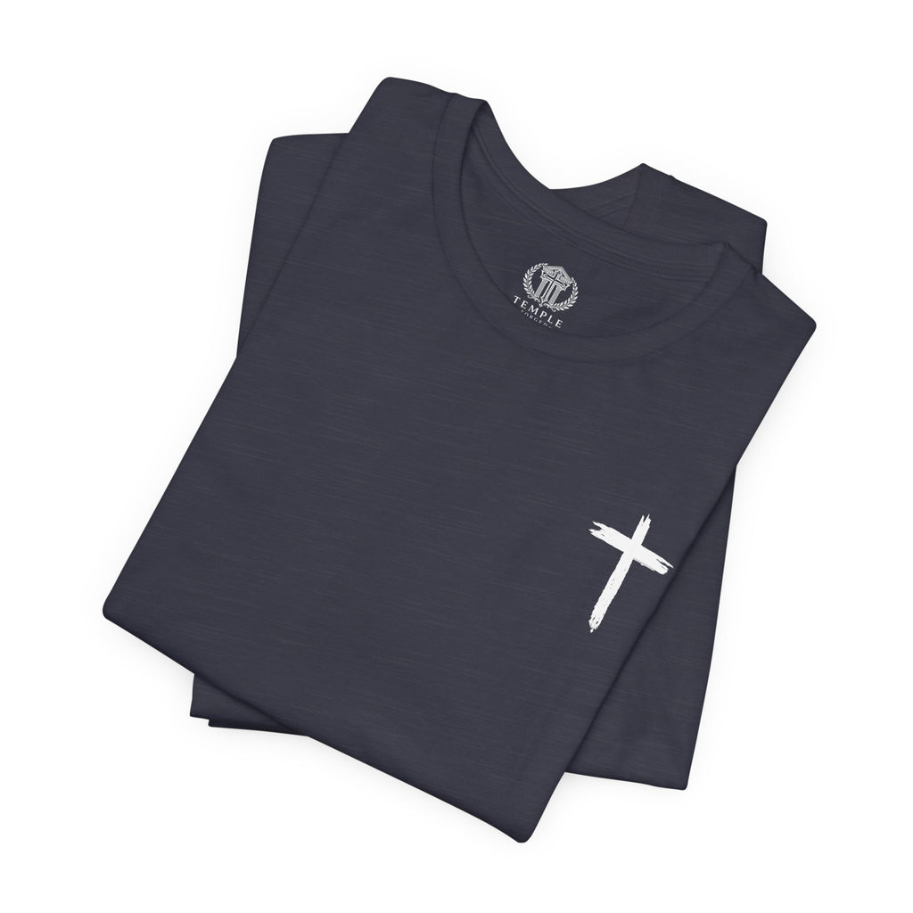 Faith Cross T-Shirt — Cross Front & Back Christian Tee