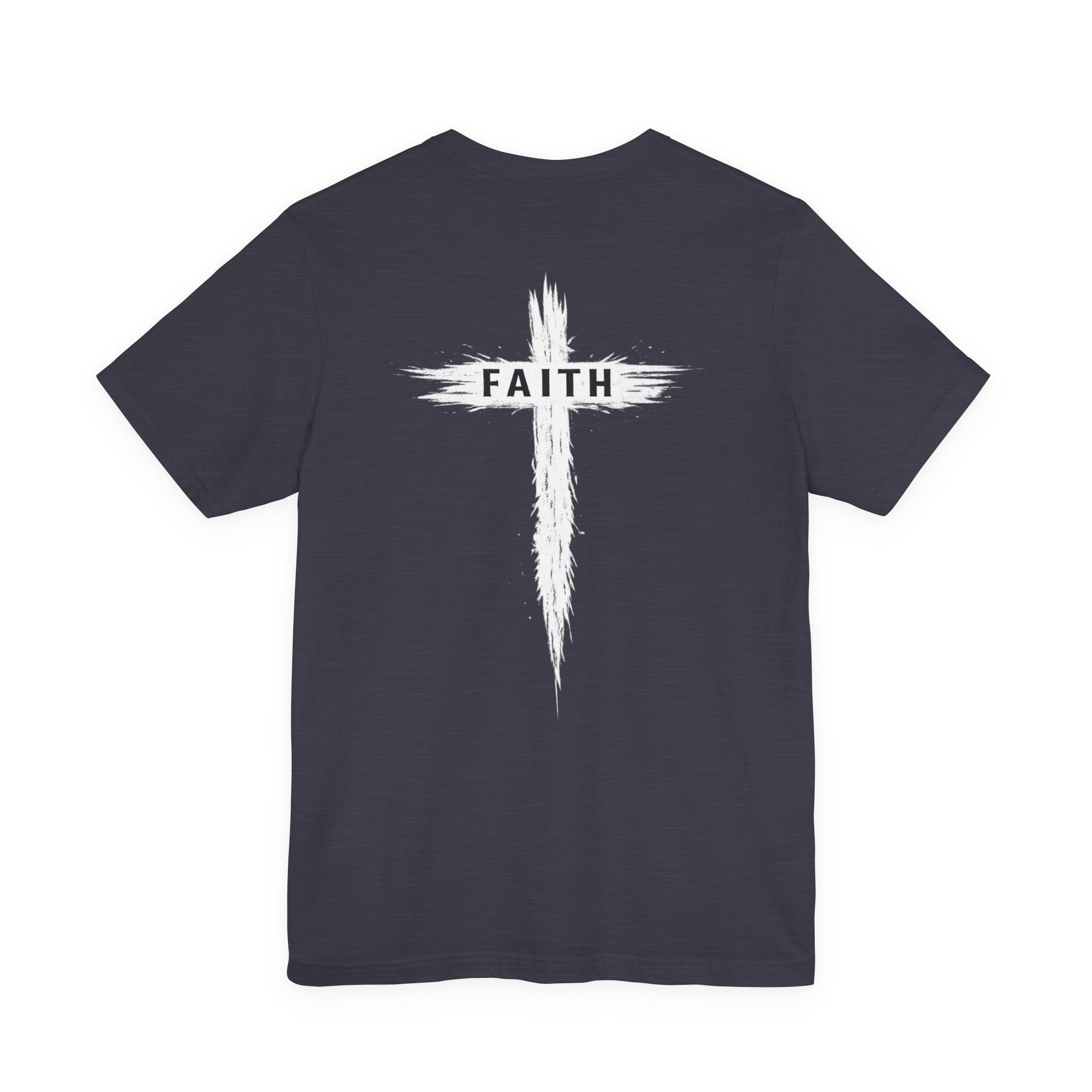 Faith Cross T-Shirt — Cross Front & Back Christian Tee