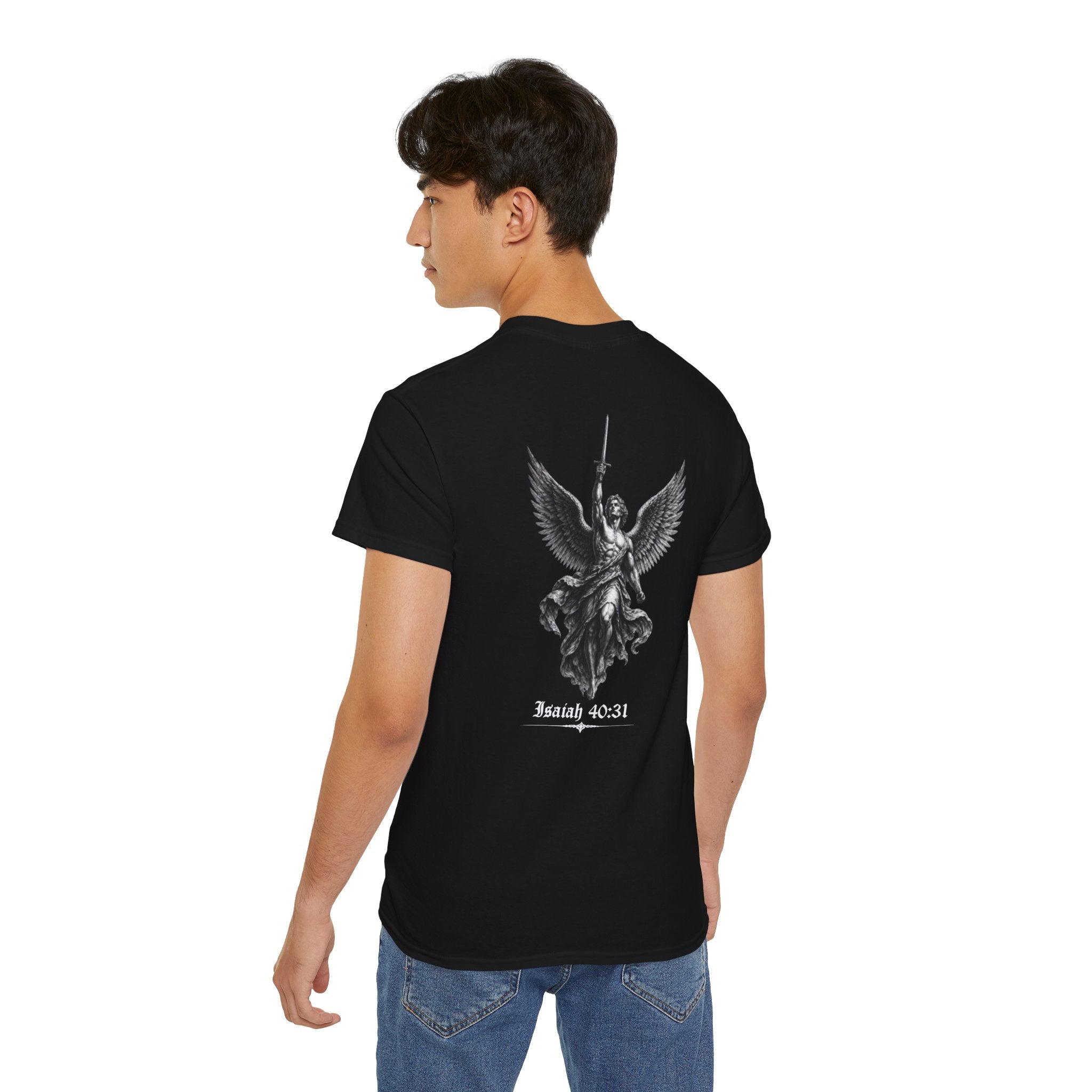 Christian Angel Wing Tee — Isaiah 40:31 Logo T‑Shirt