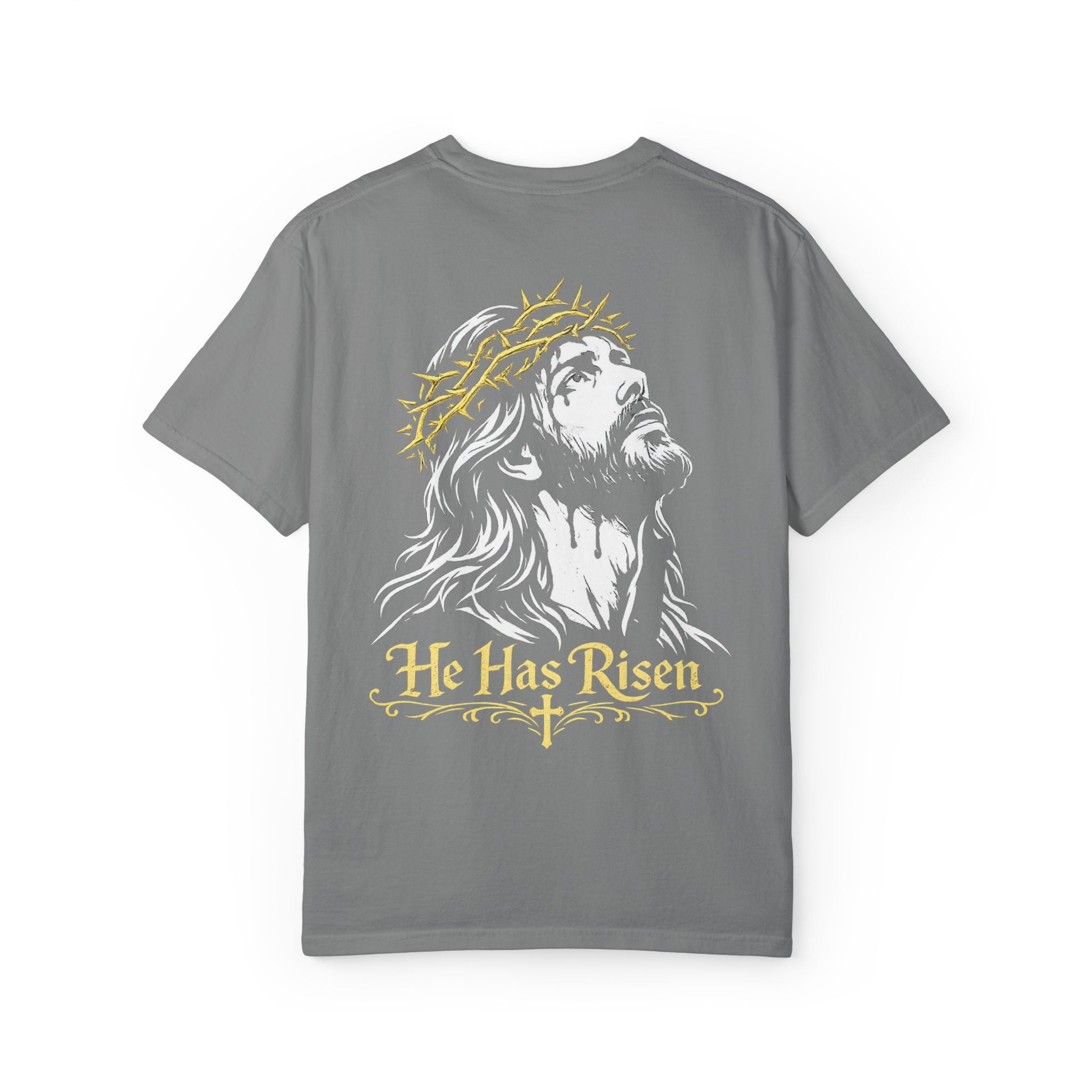 Jesus Graphic T-Shirt — Logo Front, Large Back Print