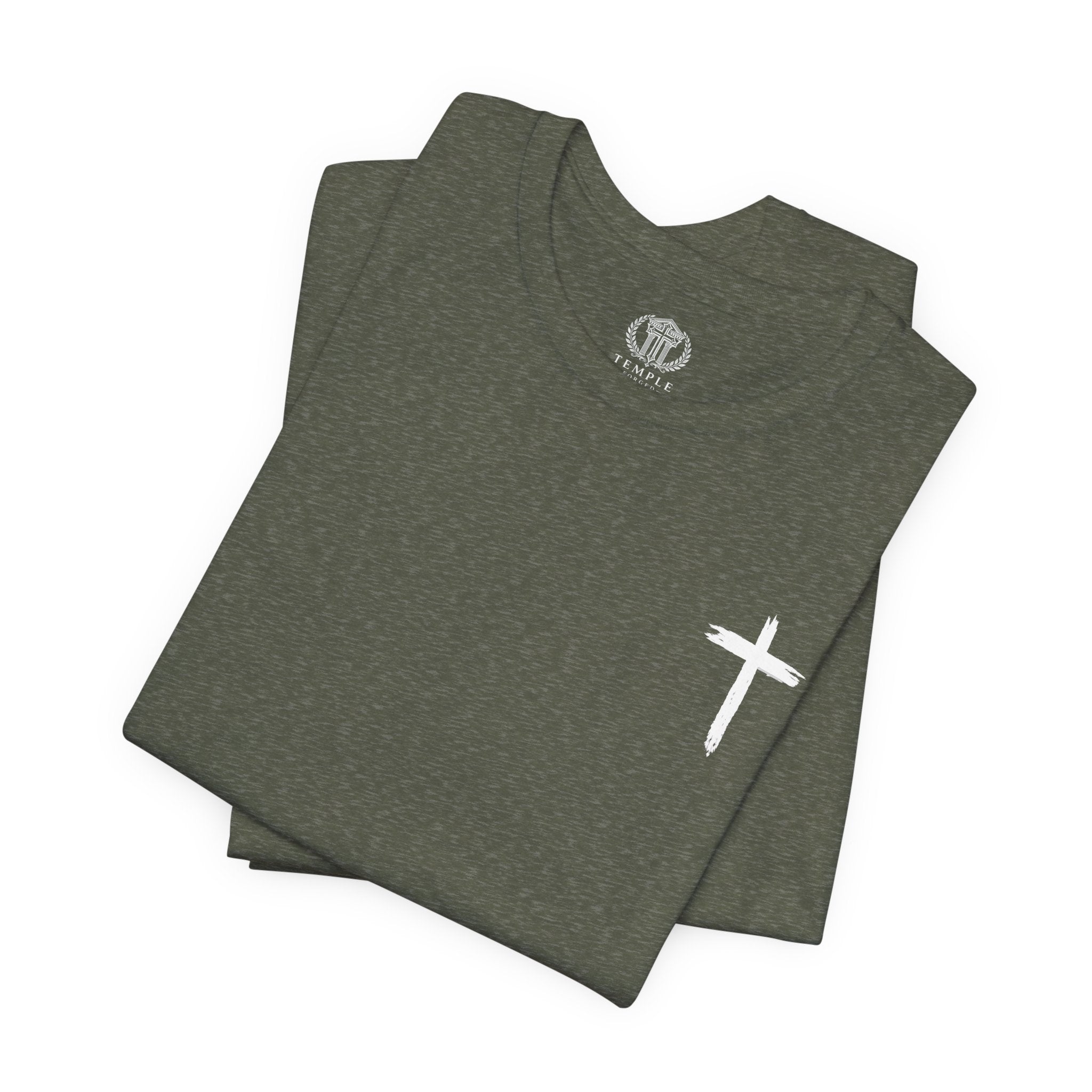 Faith Cross T-Shirt — Cross Front & Back Christian Tee