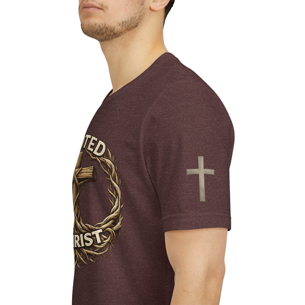 Rooted in Christ Cross Tee — Christian Faith T-Shirt