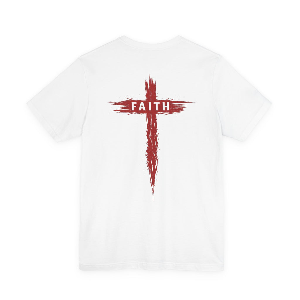 Faith Cross T-Shirt — Cross Front & Back Christian Tee