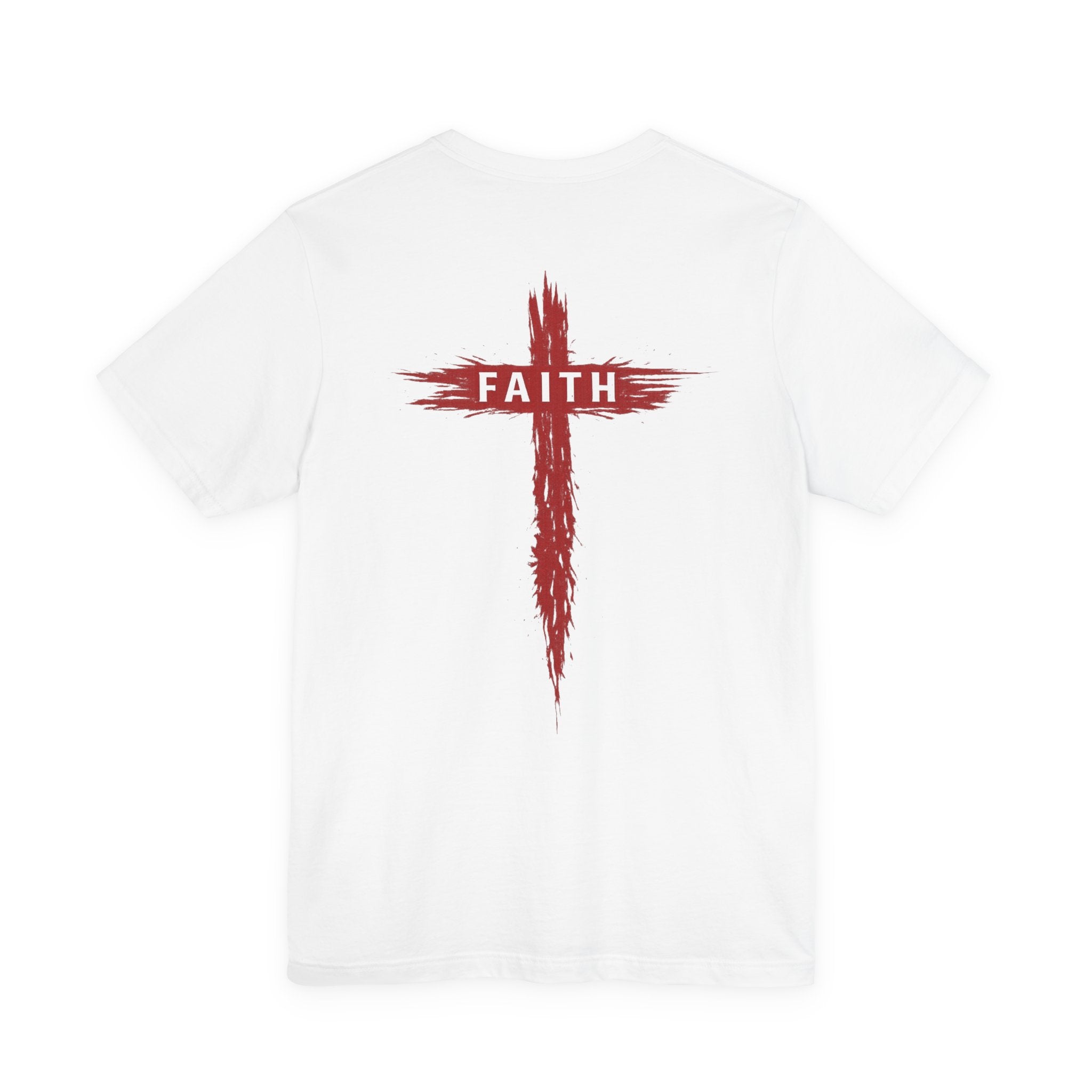 Faith Cross T-Shirt — Cross Front & Back Christian Tee