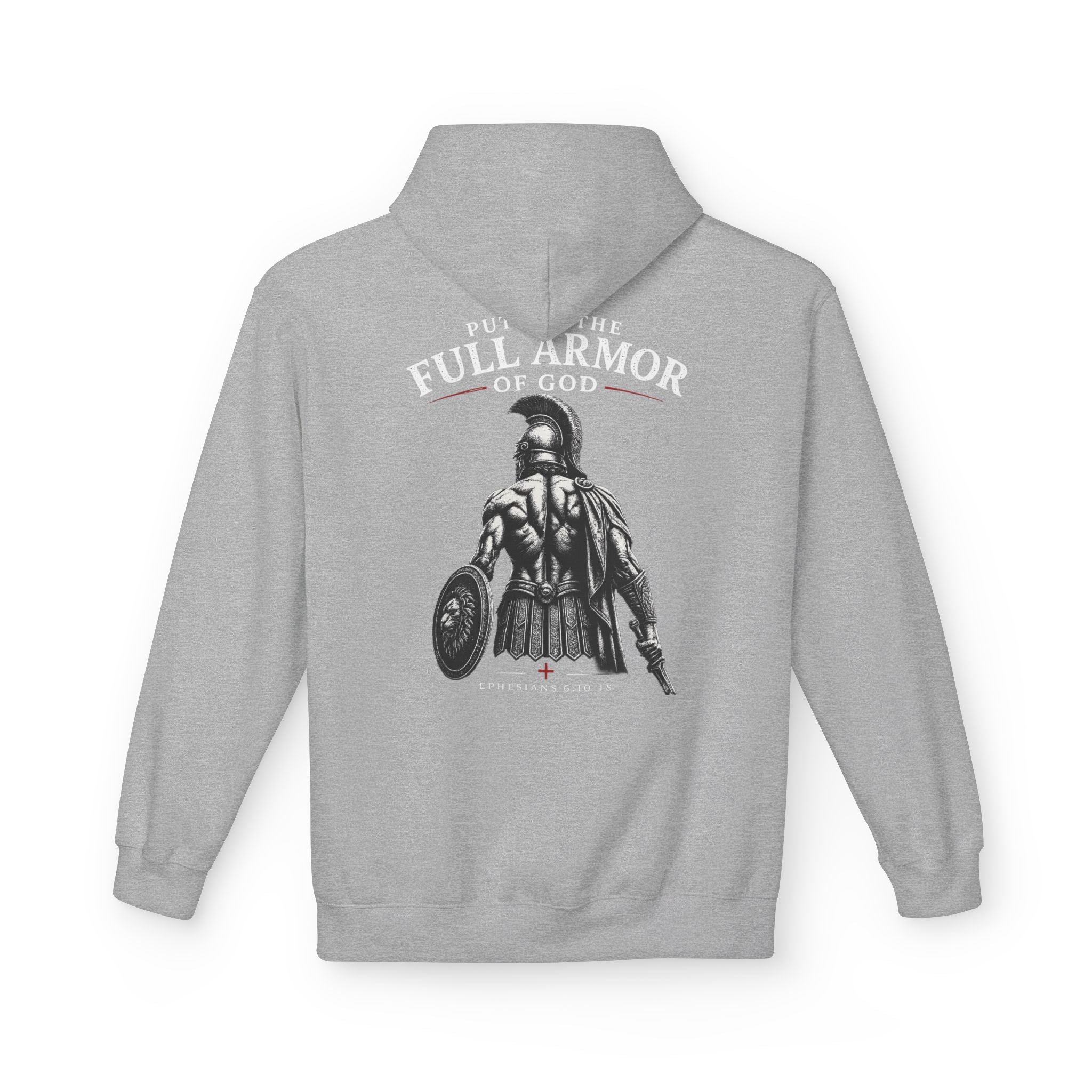 Armor of God Hoodie — Christian Cross Faith Pullover ("Put On The Full Armor of God")