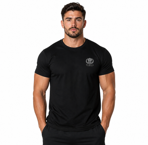 Faith Over Fear Tee — Cross & Lion Logo Oversized Boxy Shirt