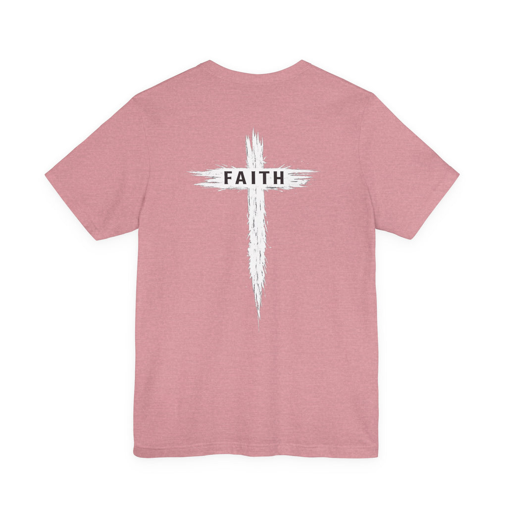 Faith Cross T-Shirt — Cross Front & Back Christian Tee