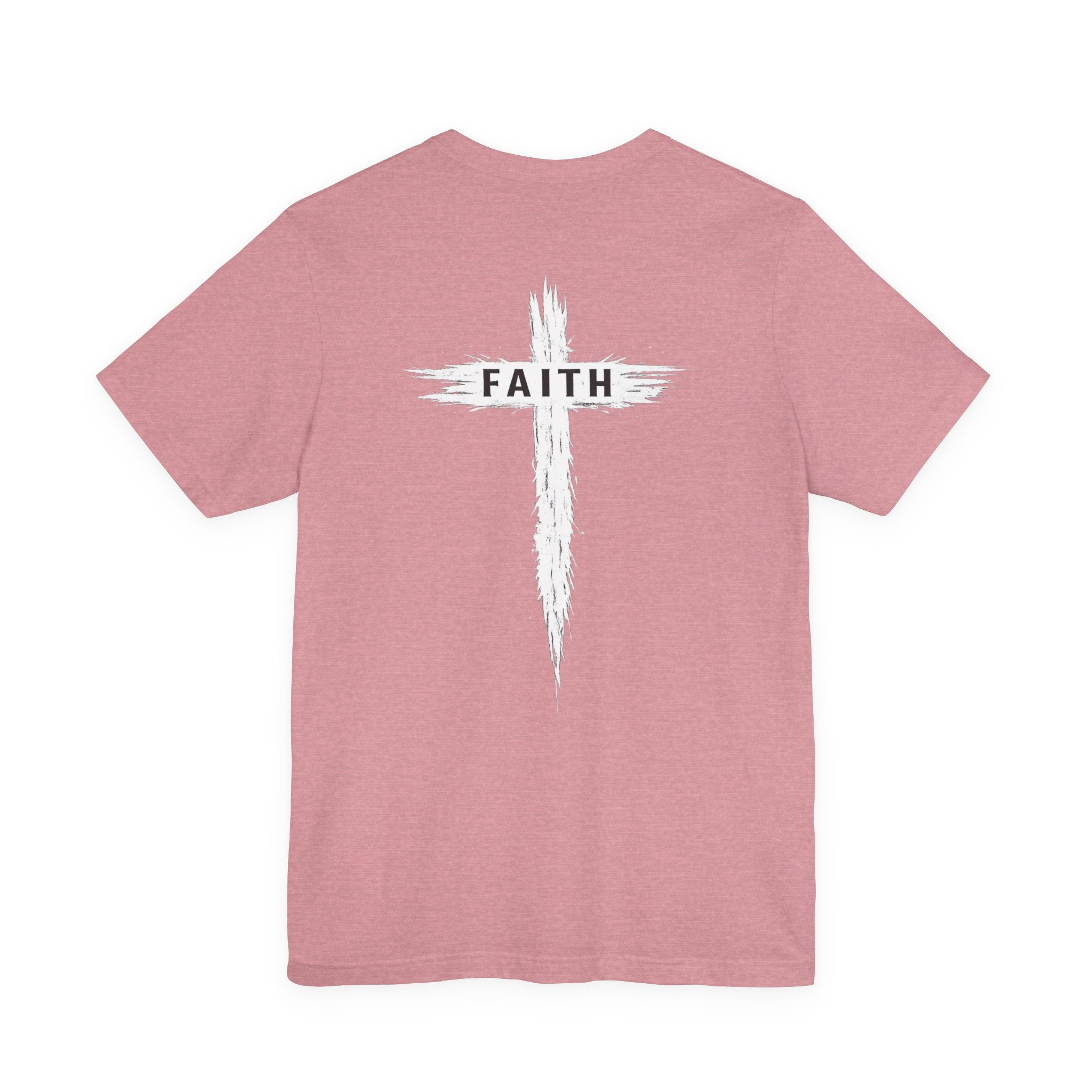 Faith Cross T-Shirt — Cross Front & Back Christian Tee