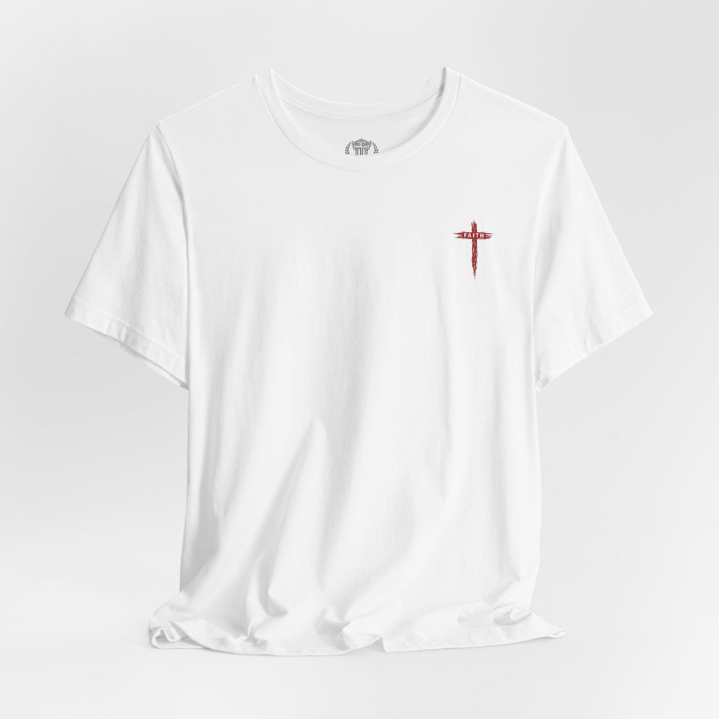Faith Cross T-Shirt — Cross Front & Back Christian Tee