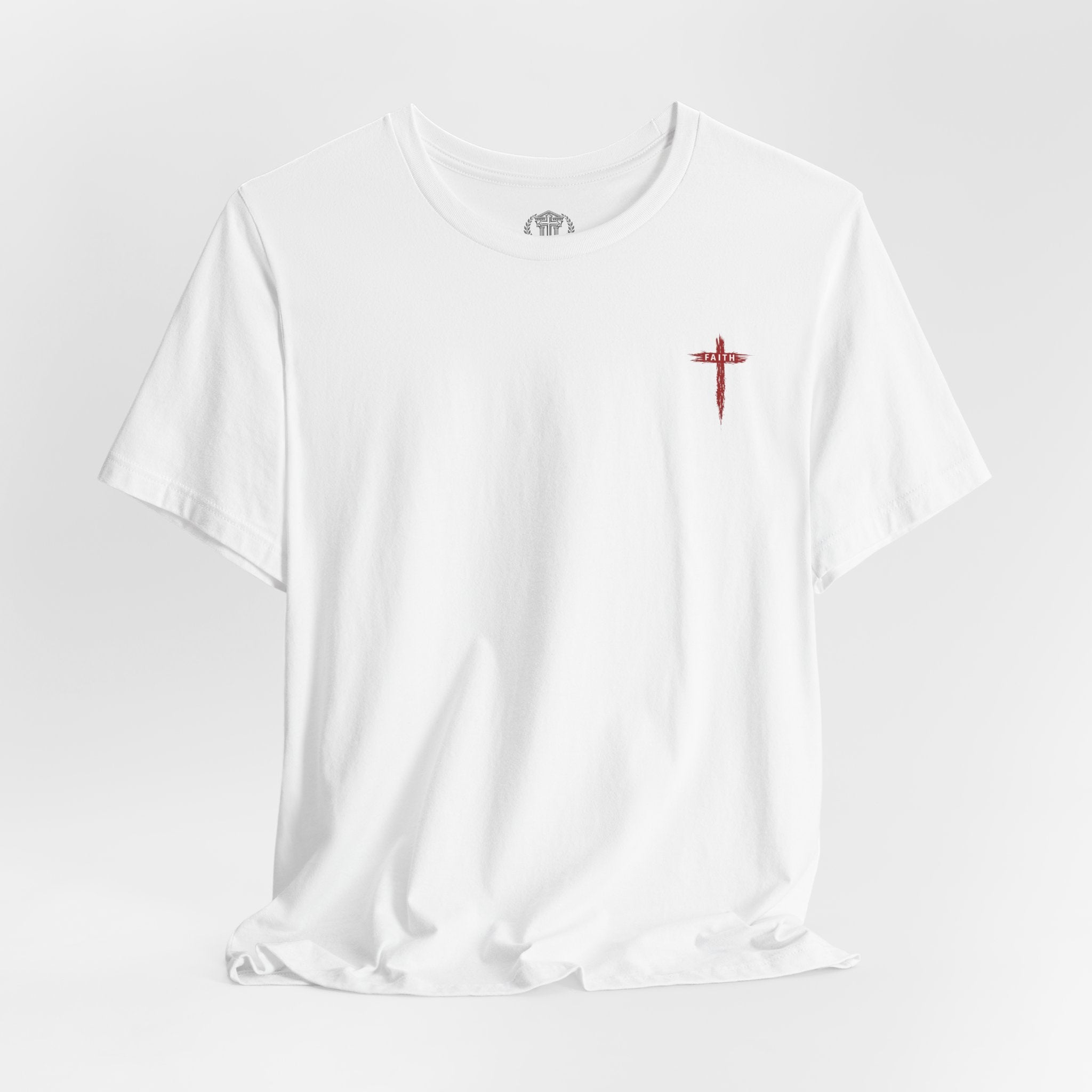 Faith Cross T-Shirt — Cross Front & Back Christian Tee