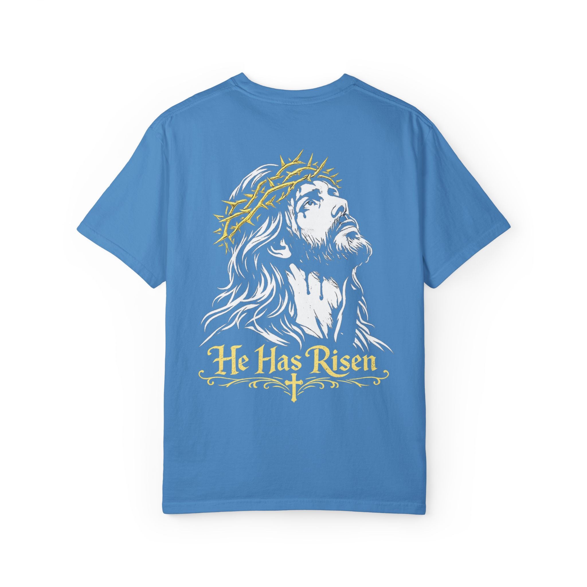 Jesus Graphic T-Shirt — Logo Front, Large Back Print