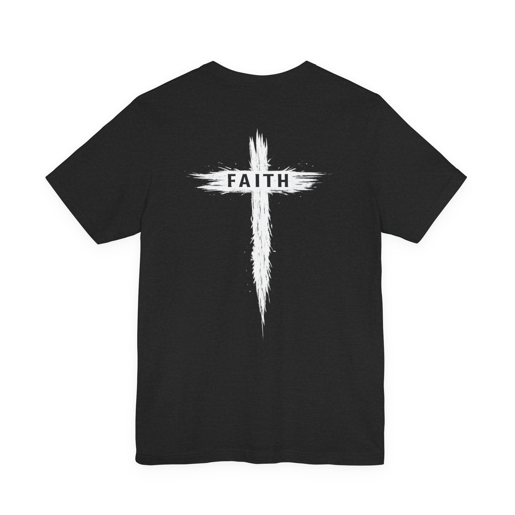 Faith Cross T-Shirt — Cross Front & Back Christian Tee