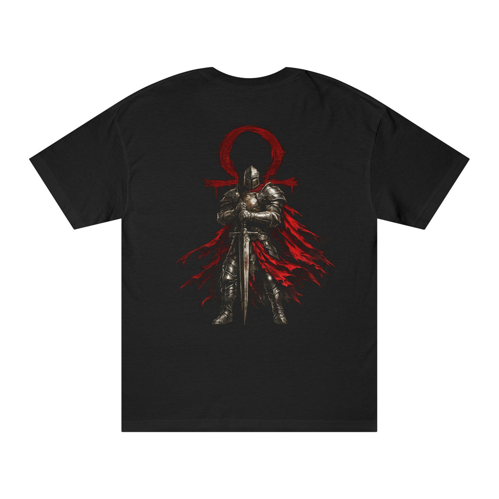 Revelations 22:13 Cross Tee — Revelations Knight Christian Graphic T-Shirt