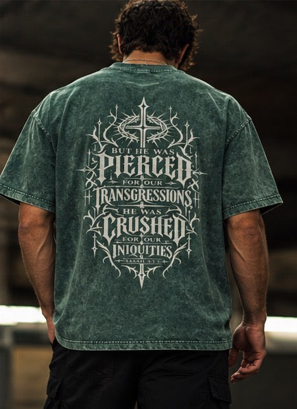 Temple Forged “Pierced For Our Transgressions” Vintage Wash Tee