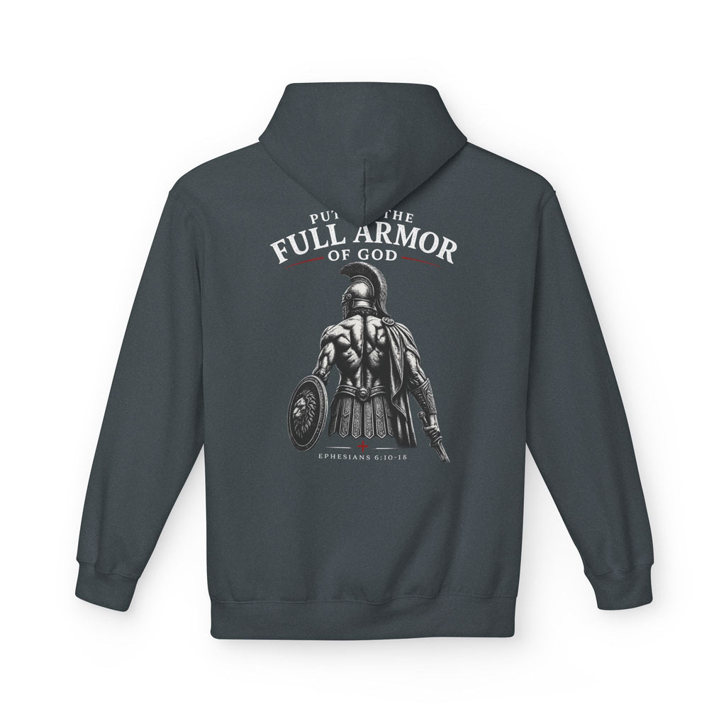 Armor of God Hoodie — Christian Cross Faith Pullover ("Put On The Full Armor of God")