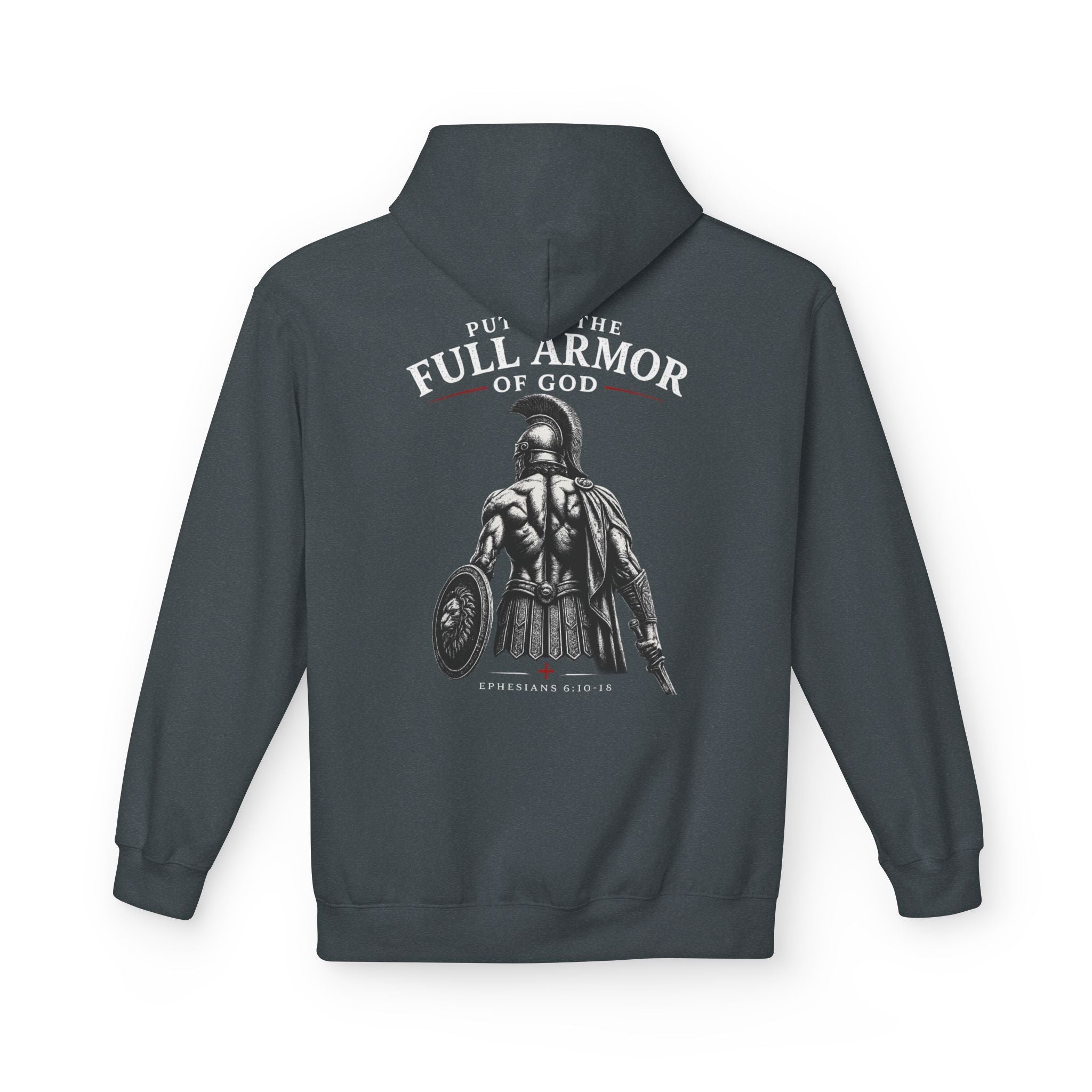 Armor of God Hoodie — Christian Cross Faith Pullover ("Put On The Full Armor of God")