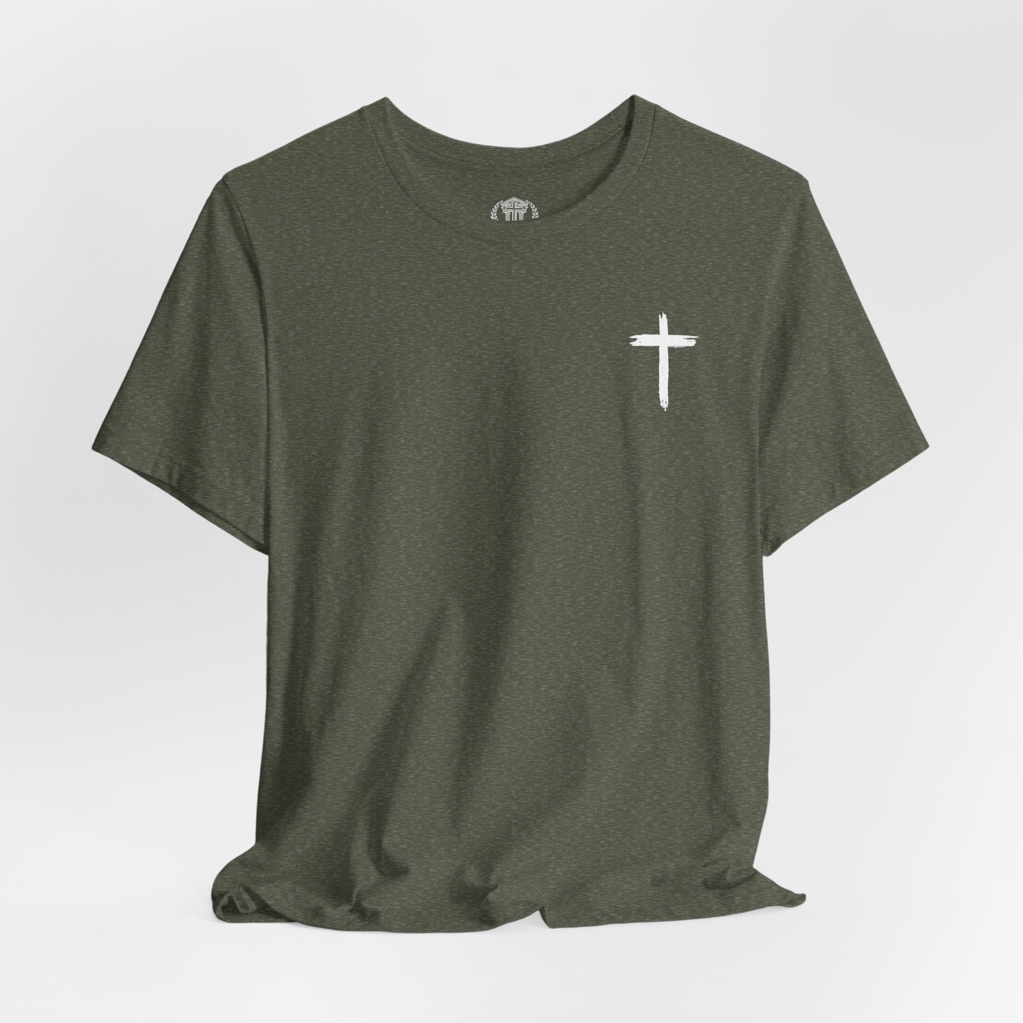 Faith Cross T-Shirt — Cross Front & Back Christian Tee