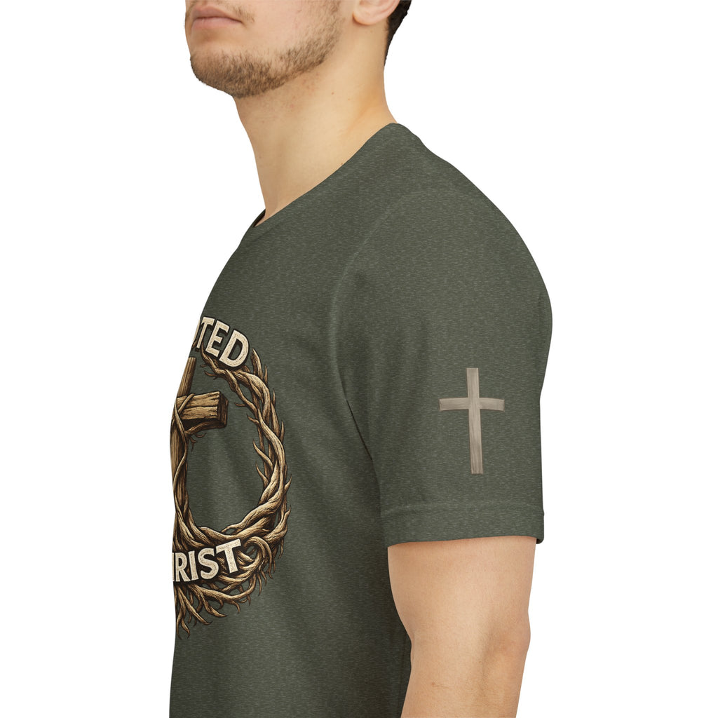 Rooted in Christ Cross Tee — Christian Faith T-Shirt