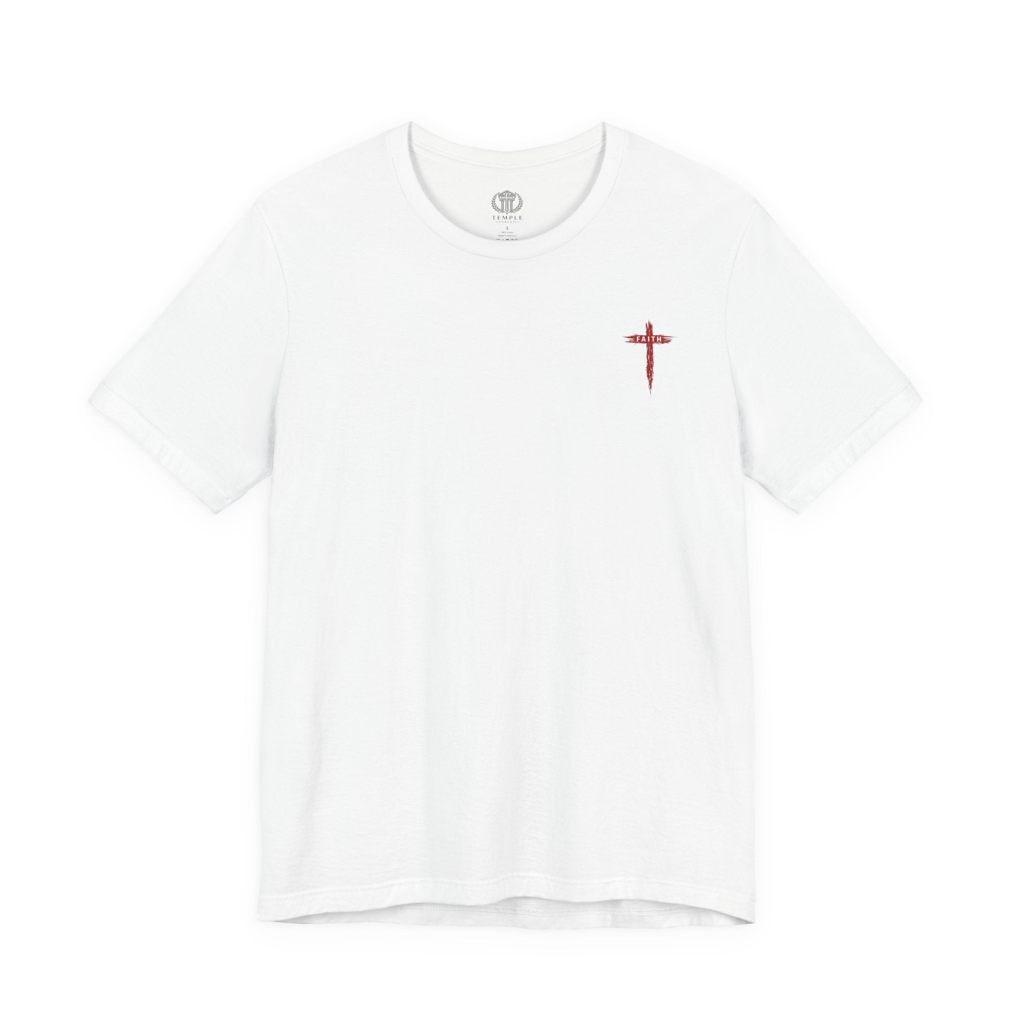 Faith Cross T-Shirt — Cross Front & Back Christian Tee