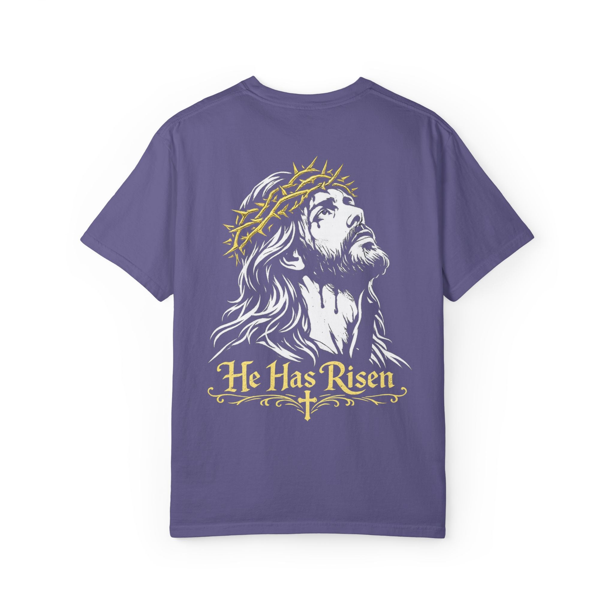 Jesus Graphic T-Shirt — Logo Front, Large Back Print