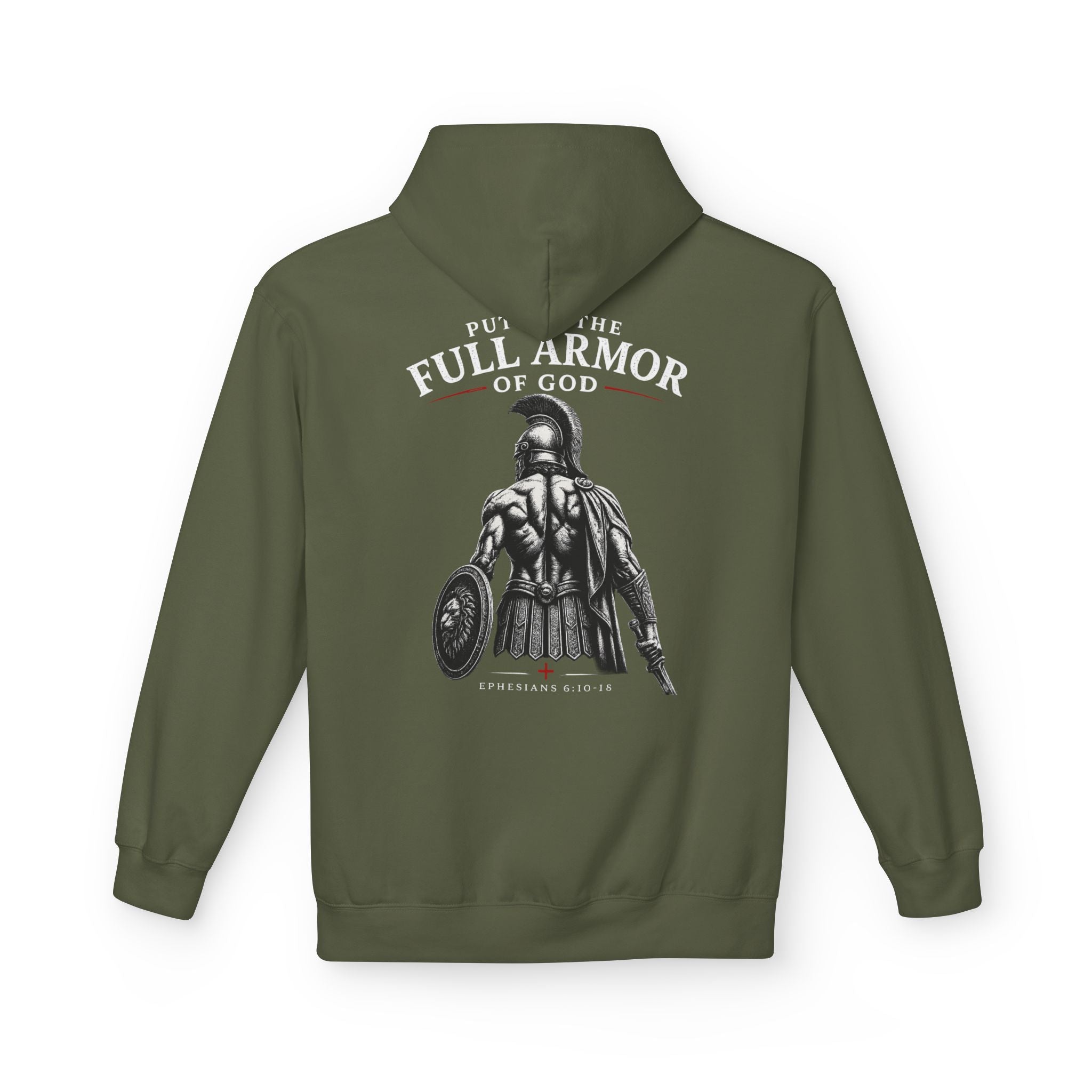 Armor of God Hoodie — Christian Cross Faith Pullover ("Put On The Full Armor of God")