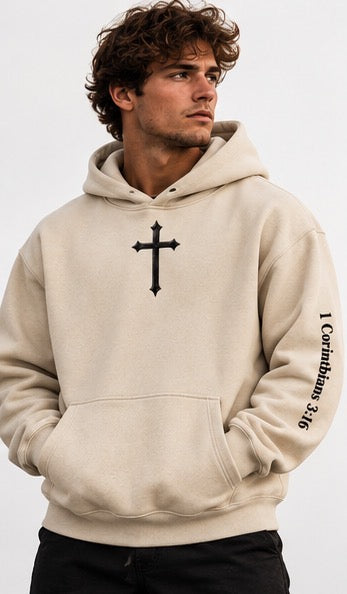 Temple Forged “God’s Temple” Snow Wash Oversized Hoodie