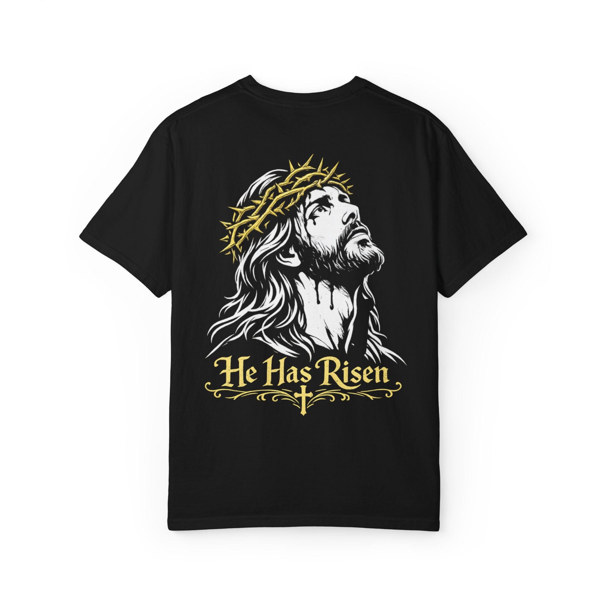 Jesus Graphic T-Shirt — Logo Front, Large Back Print