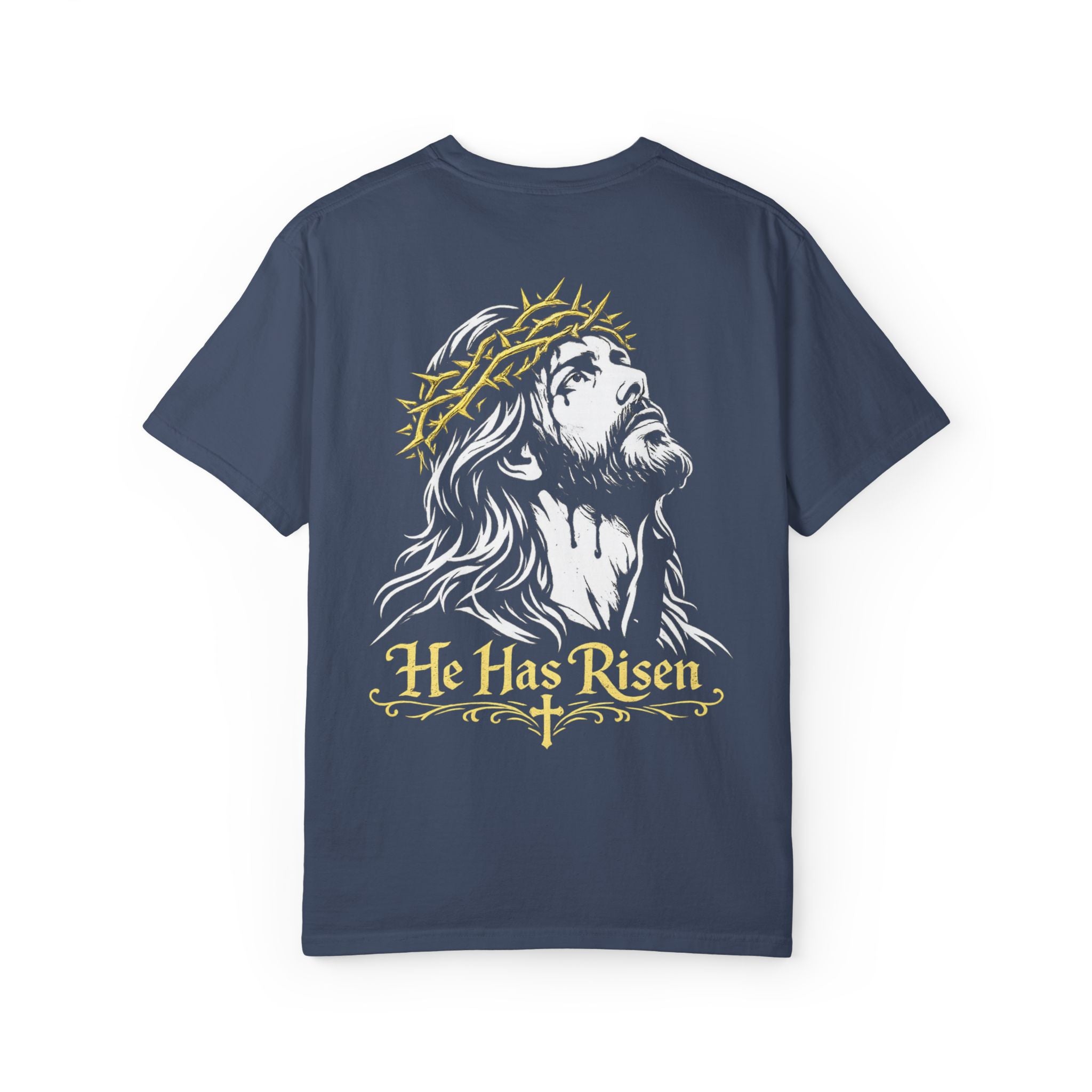 Jesus Graphic T-Shirt — Logo Front, Large Back Print