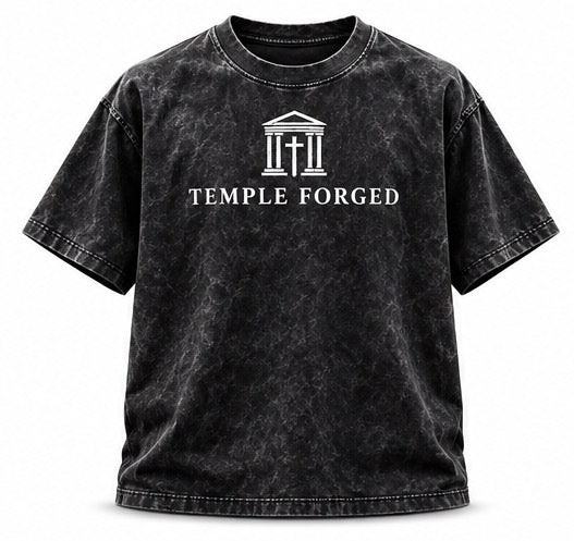 Temple Forged “Faith Moves Mountains” Vintage Wash Tee