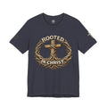Rooted in Christ Cross Tee — Christian Faith T-Shirt