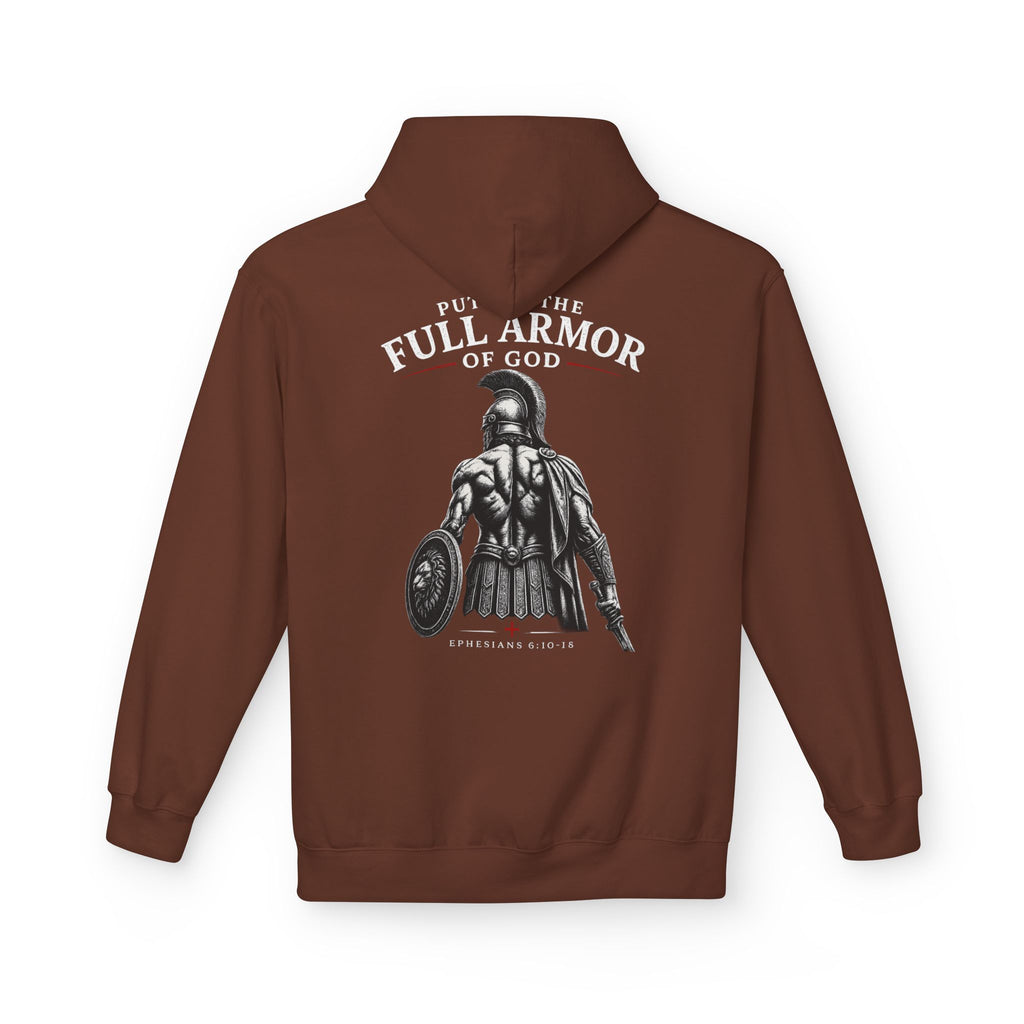 Armor of God Hoodie — Christian Cross Faith Pullover ("Put On The Full Armor of God")