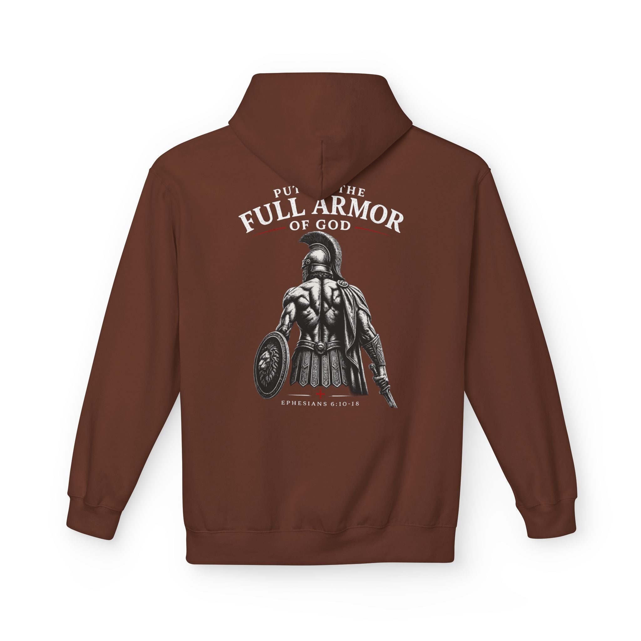 Armor of God Hoodie — Christian Cross Faith Pullover ("Put On The Full Armor of God")