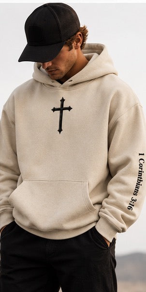 Temple Forged “God’s Temple” Snow Wash Oversized Hoodie