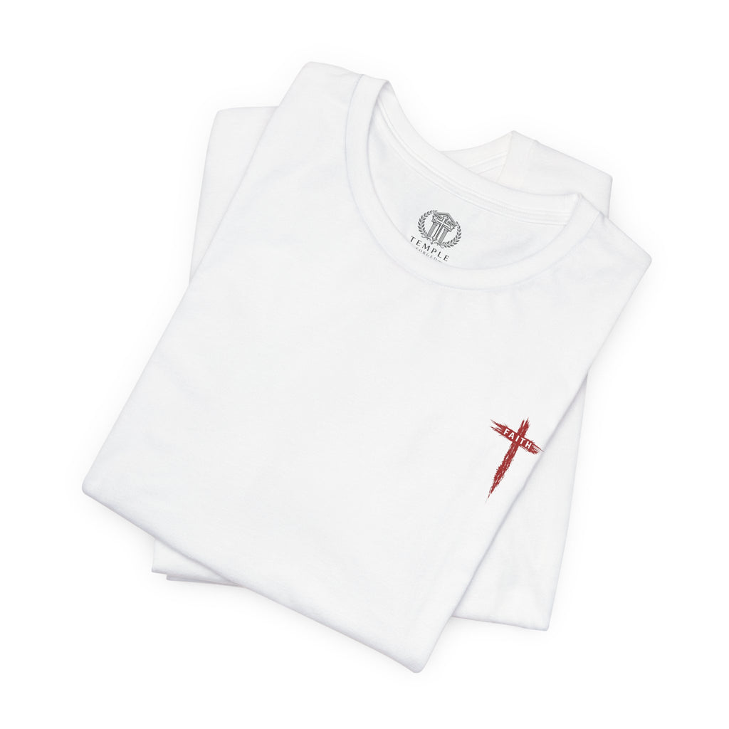 Faith Cross T-Shirt — Cross Front & Back Christian Tee