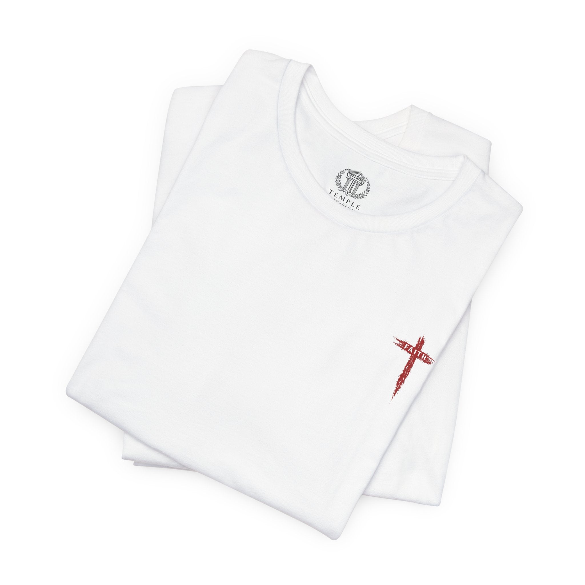 Faith Cross T-Shirt — Cross Front & Back Christian Tee