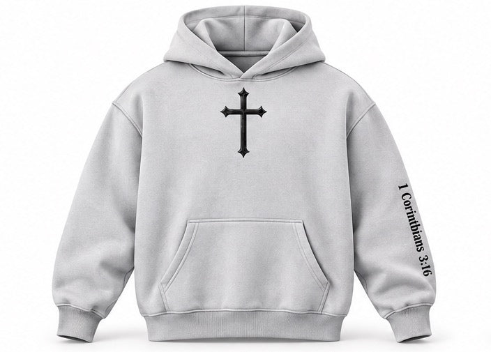 Temple Forged “God’s Temple” Snow Wash Oversized Hoodie