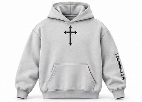 Temple Forged “God’s Temple” Snow Wash Oversized Hoodie