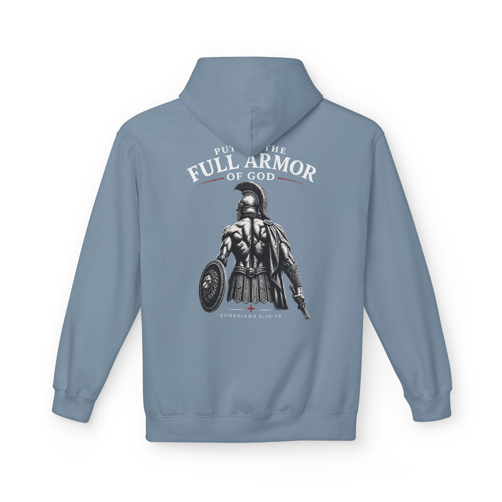 Armor of God Hoodie — Christian Cross Faith Pullover ("Put On The Full Armor of God")