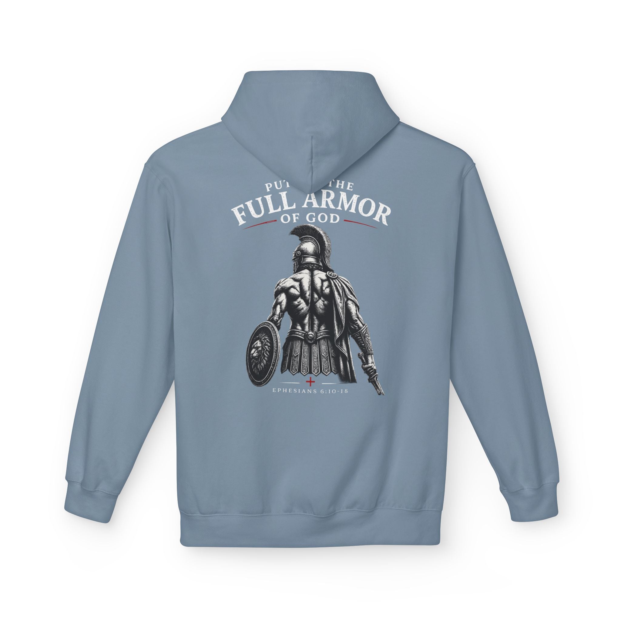 Armor of God Hoodie — Christian Cross Faith Pullover ("Put On The Full Armor of God")
