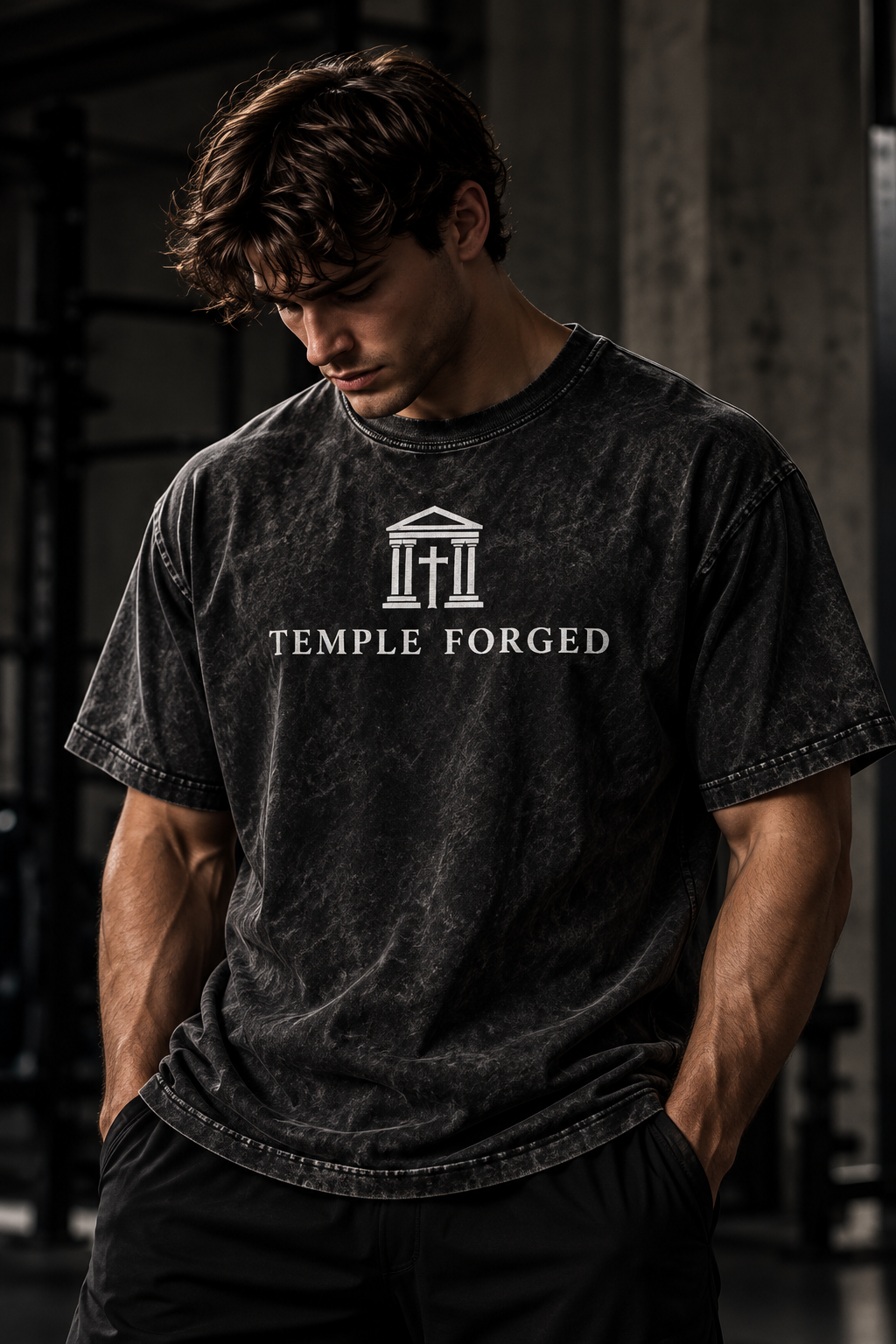 Temple Forged “Refined Cross” Vintage Wash Tee
