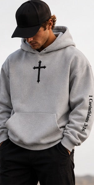 Temple Forged “God’s Temple” Snow Wash Oversized Hoodie