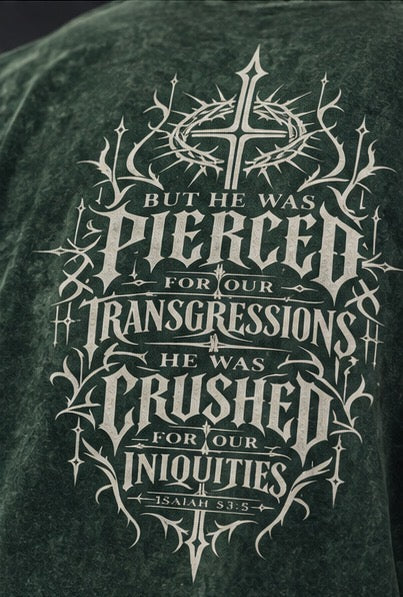 Temple Forged “Pierced For Our Transgressions” Vintage Wash Tee