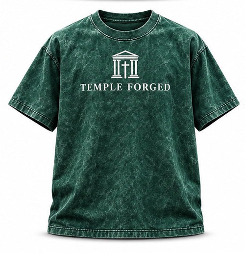 Temple Forged “Faith Moves Mountains” Vintage Wash Tee