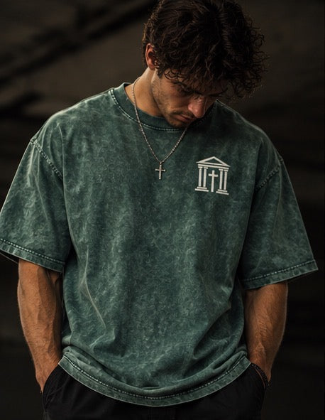 Temple Forged “Pierced For Our Transgressions” Vintage Wash Tee