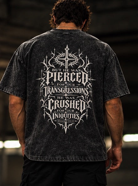 Temple Forged “Pierced For Our Transgressions” Vintage Wash Tee
