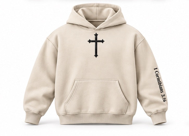 Temple Forged “God’s Temple” Snow Wash Oversized Hoodie