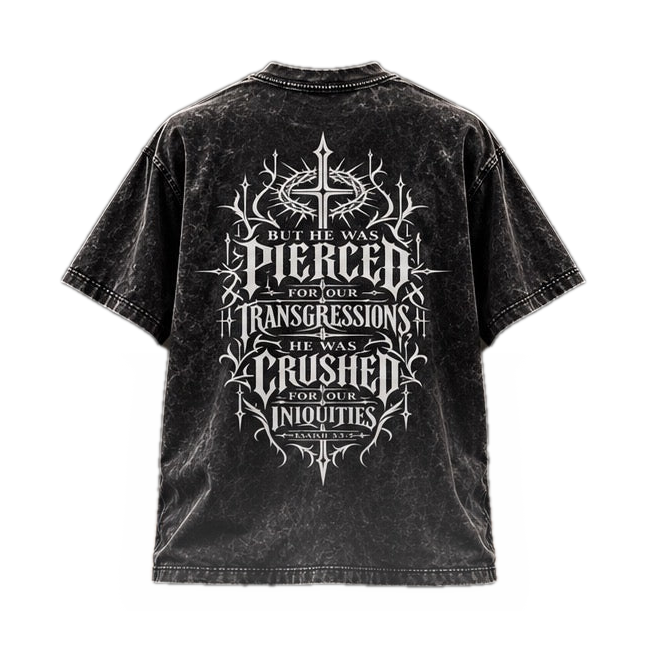 Temple Forged black tee back mockup on white background